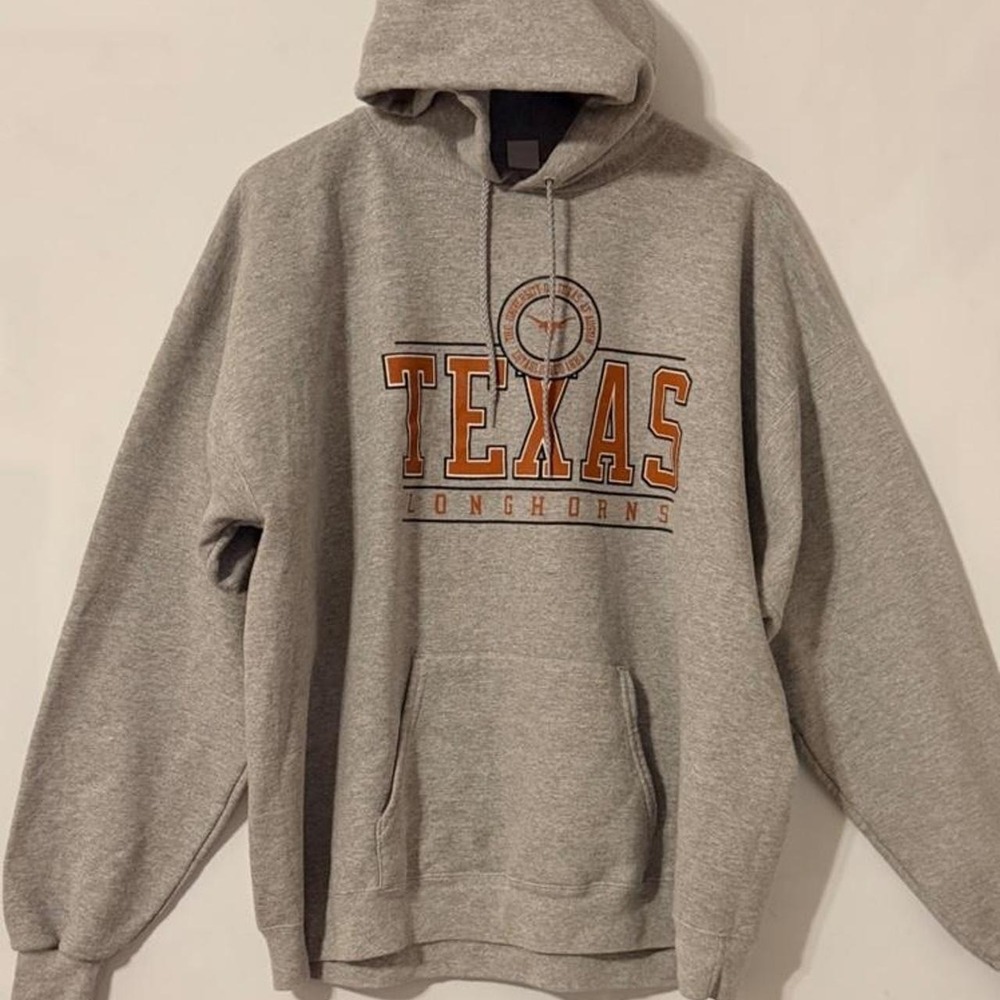 Hanes Gray Texas Longhorns hoodie Adult size XL